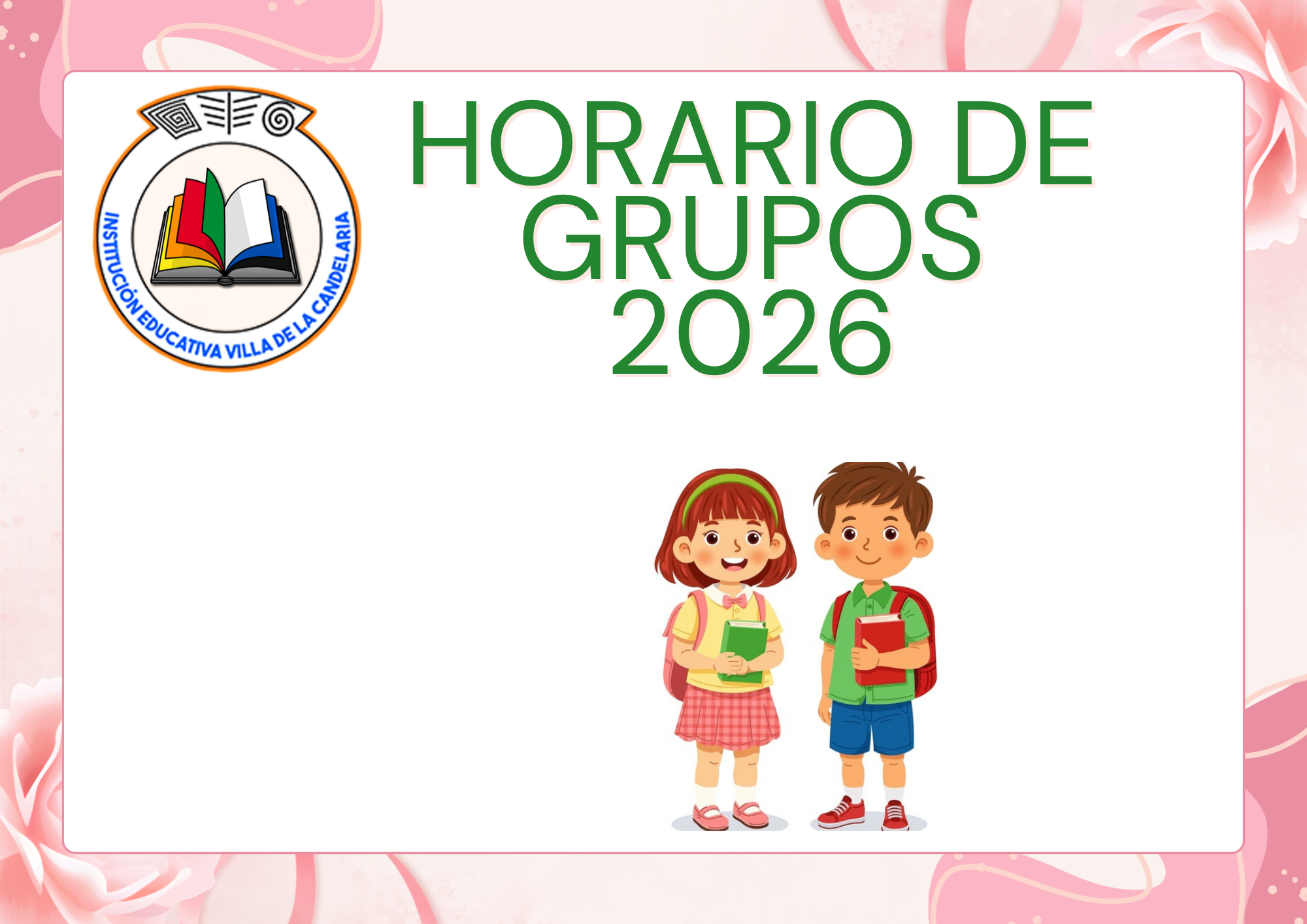 HORARIOS DE GRUPOS 2026